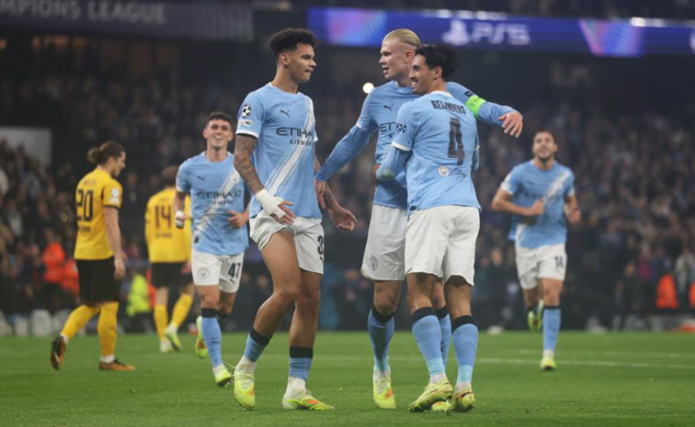 欧冠激战：曼城4-1大胜多特，巴萨3-3爆冷，积分榜仅3队全胜