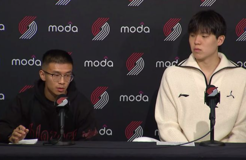 杨瀚森教练组传闻澄清：翻译辟谣，英语进步显著