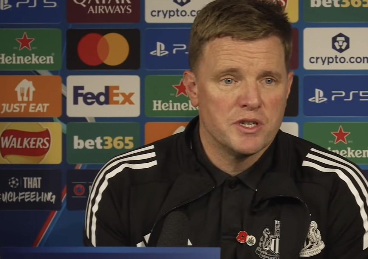 埃迪-豪谈纽卡2-0毕巴：吉马良斯带伤出战，执教四年感慨万千