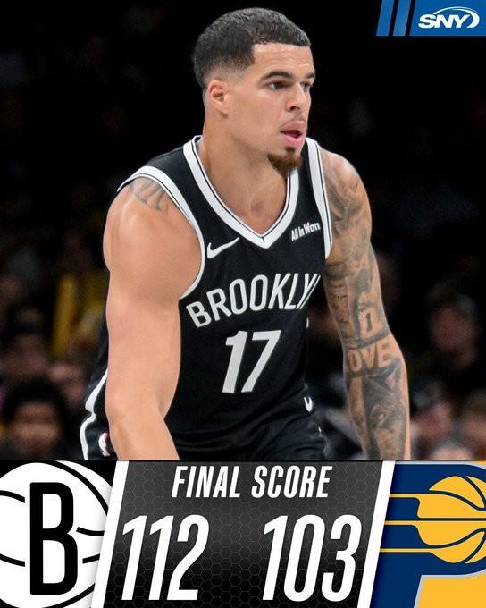 篮网终结七连败！客场力克步行者斩获赛季首胜