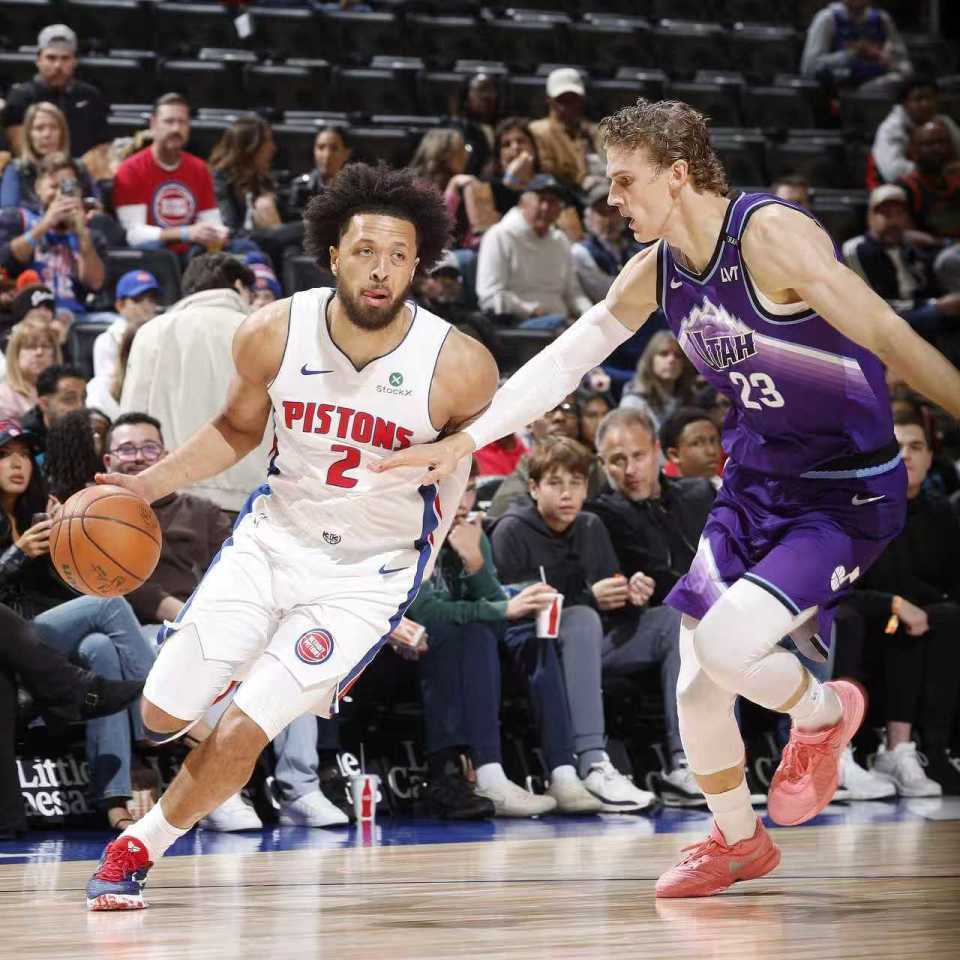 杜伦22+22坎宁安31+10 活塞末节发力逆转爵士豪取4连胜