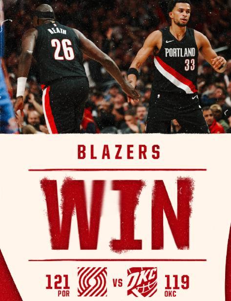 开拓者22分大逆转雷霆，斯普利特战术成功稳坐主帅之位