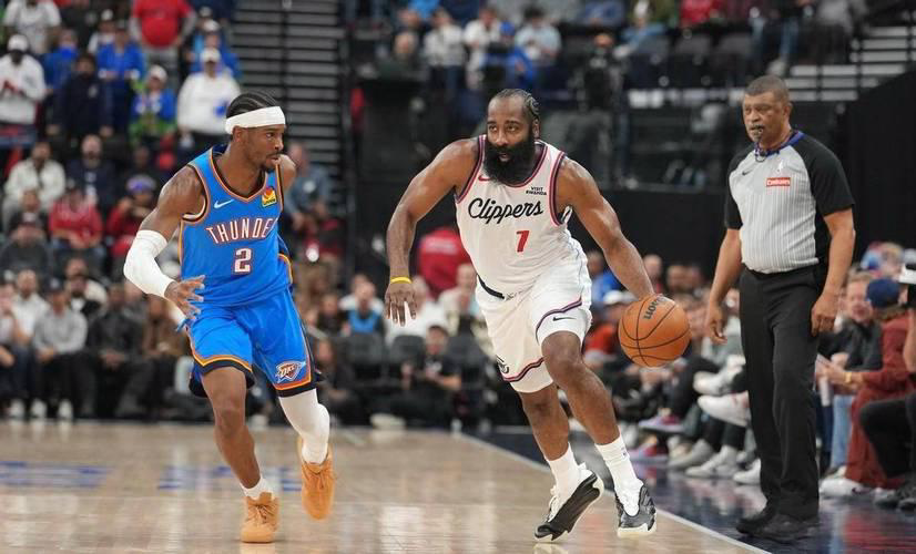 快船负雷霆：哈登25+6+6难救主，卢指导轮换策略遭质疑