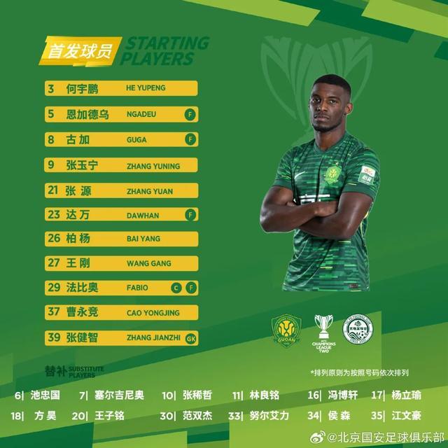 国安四外援出击 亚冠二级联赛E组迎关键战