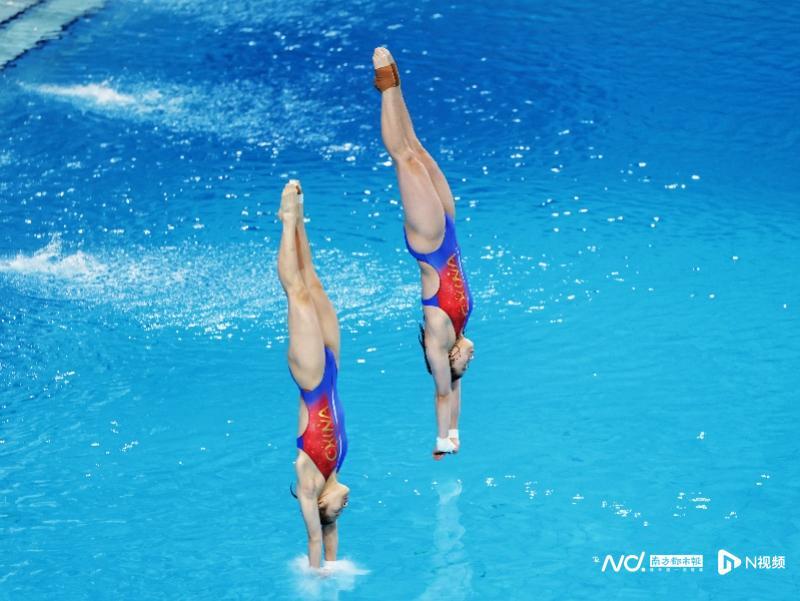 陈若琳现场观战！全红婵/王伟莹晋级十五运跳水女双10米台决赛