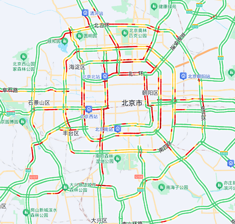 北京今晚交通预警：周五晚高峰严重拥堵路段全解析