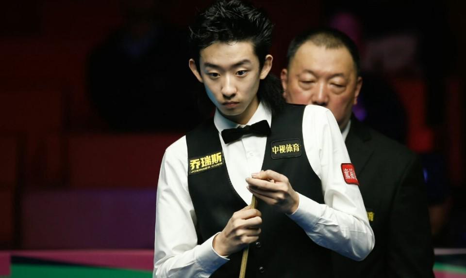 斯诺克国际锦标赛：吴宜泽2杆破百9-6胜赵心童，三度闯入决赛