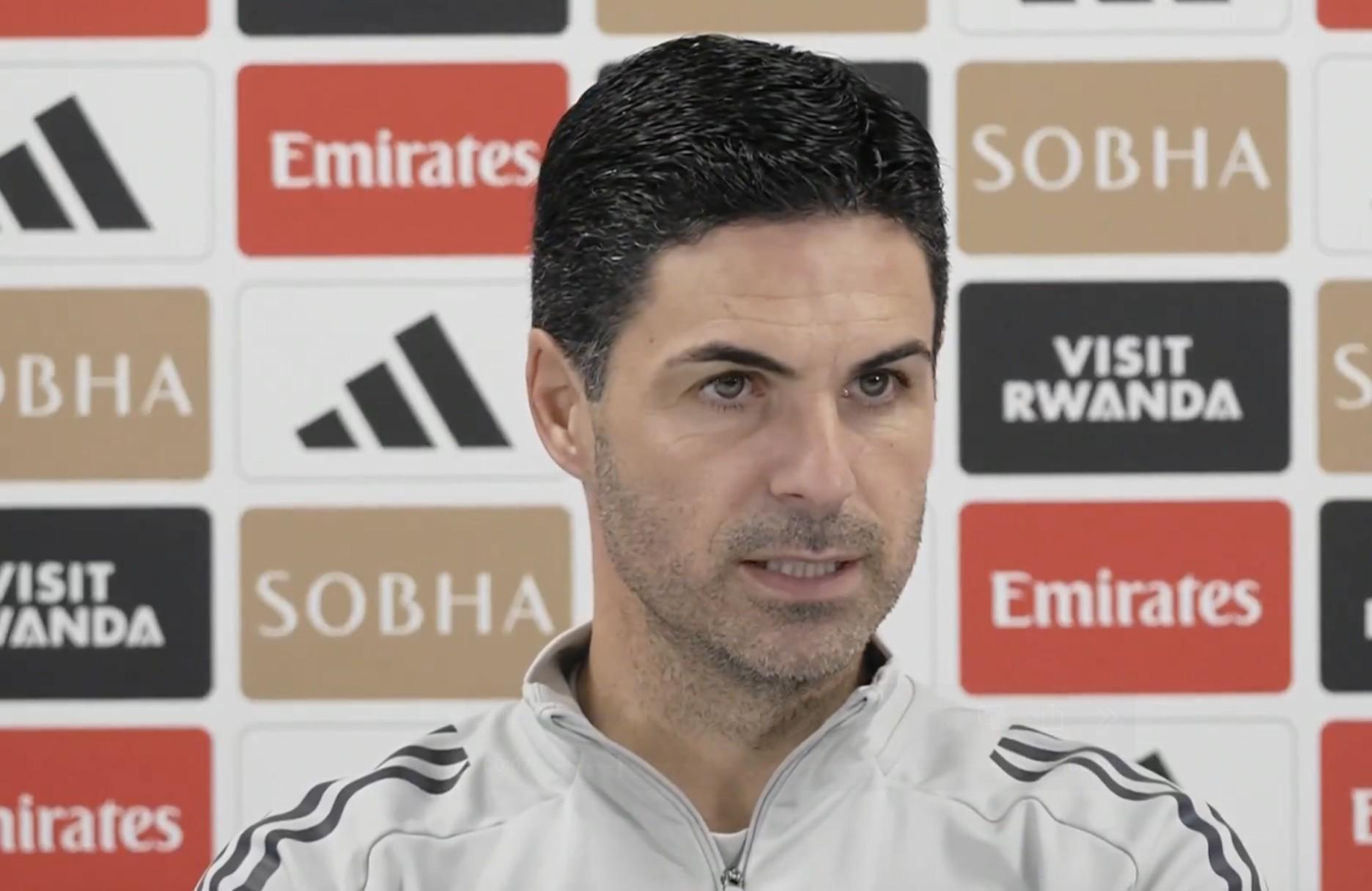 阿尔特塔：扎卡助我成长为更好教练，专注对阵桑德兰