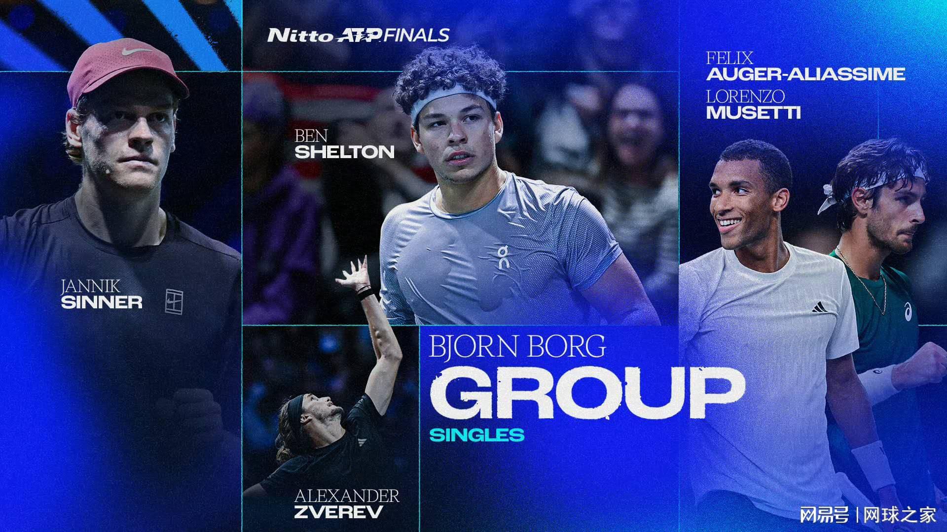 ATP年终总决赛参赛选手合影