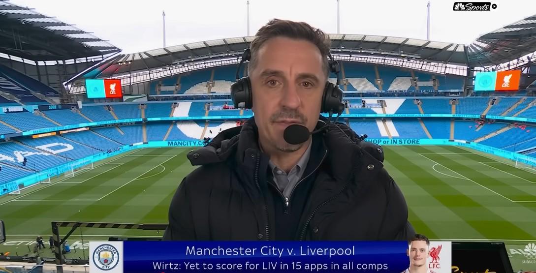 内维尔点评：维尔茨英超表现急切，更适应欧冠赛场节奏