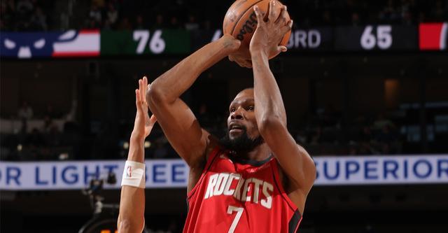 NBA常规赛：杜兰特31+7字母哥37+8 火箭客场惊天逆转雄鹿