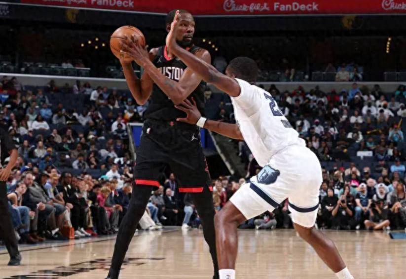 火箭五连胜！双子星狂轰48+26+14，杜兰特轻松躺赢，联盟格局生变