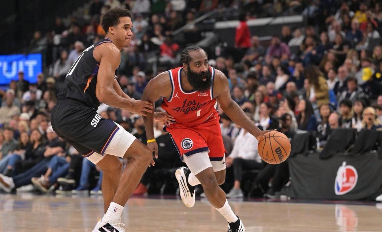 哈登15中4快船4连败跌至西部倒数第三，赛后不得不承认的6个现实