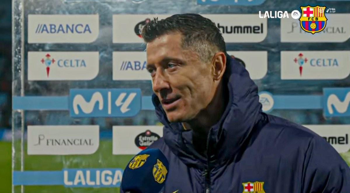 莱万帽子戏法助巴萨胜塞尔塔，缩小与皇马积分差距成关键