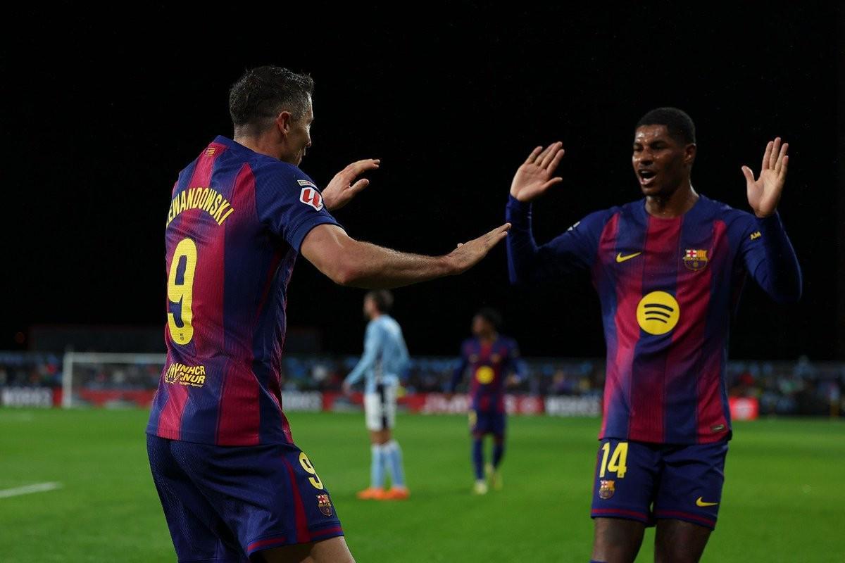 巴萨4-2胜塞尔塔赛后评分：莱万9分全场最佳，什琴斯尼4分垫底