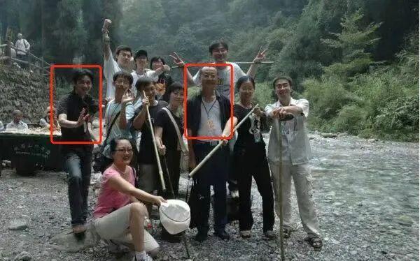 严蓬与刘慈欣合影