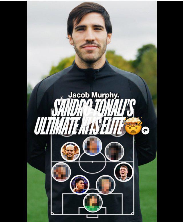 托纳利钦点11名最佳队友