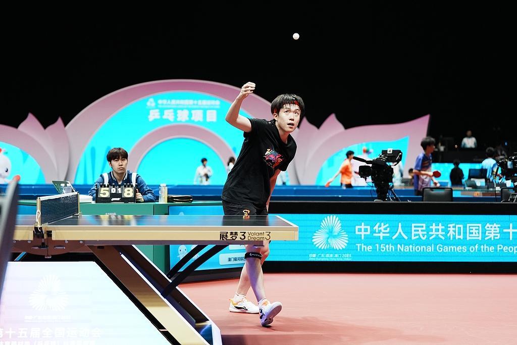 王楚钦全运会男单晋级，下一轮迎战黄镇廷