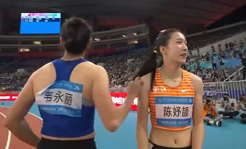 全运会女子百米飞人大战：陈妤颉11秒10创亚洲青年纪录夺冠