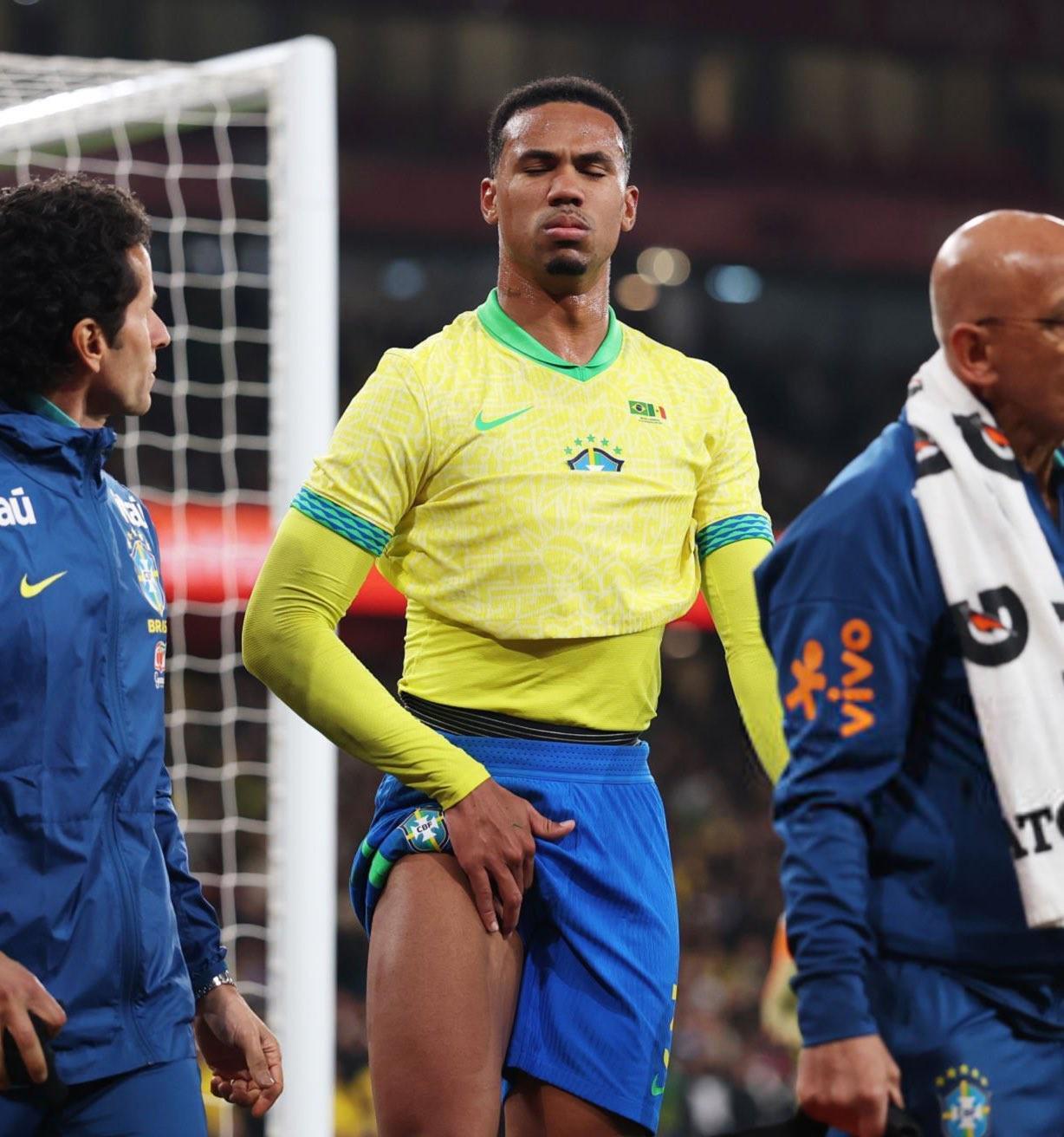 巴西足协确认：加布里埃尔右大腿肌肉损伤，无缘本期国家队集训