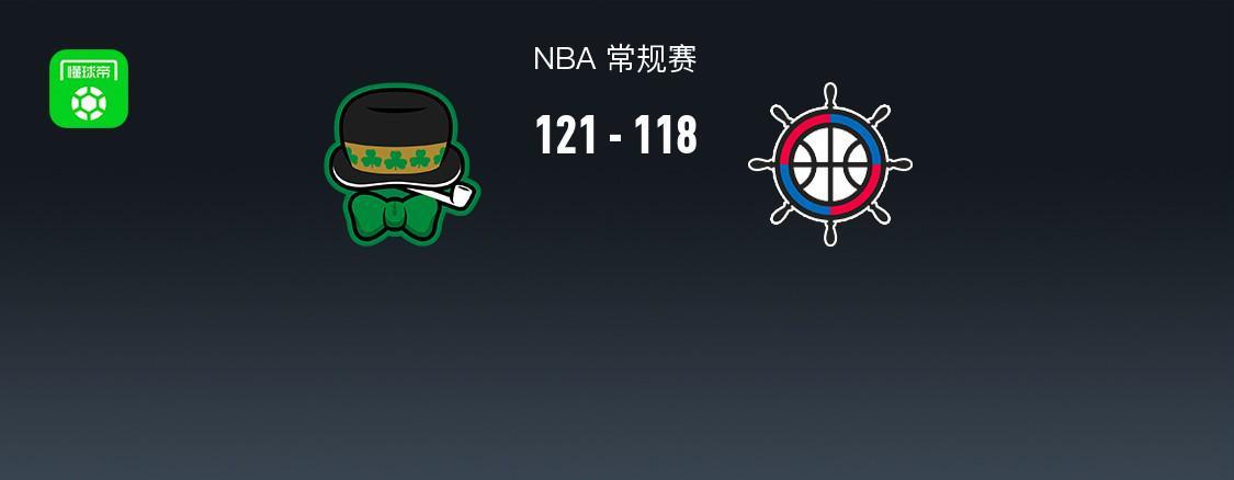 NBA常规赛：凯尔特人121-118险胜快船，哈登37分难救主