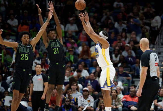 库里11中2仍大胜！勇士穆迪8记三分狂轰32分，豪取3连胜