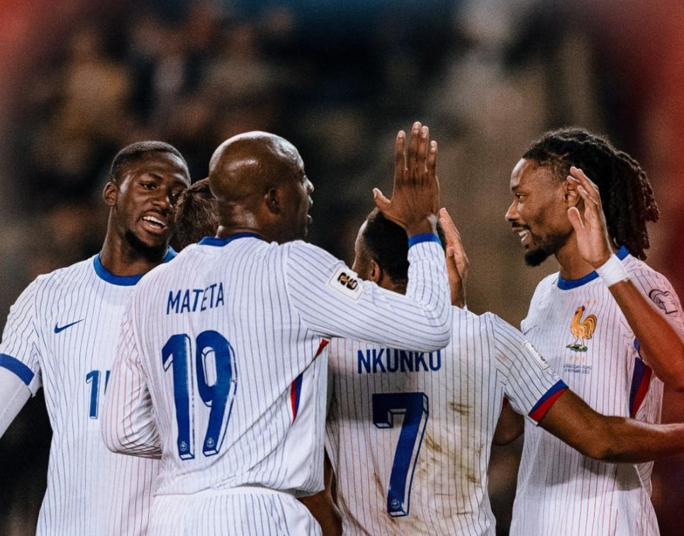 法国世预赛收官战3-1逆转阿塞拜疆，切尔西铁卫两助攻成关键