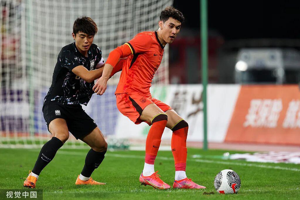 熊猫杯U22国足2-0力克韩国 拜合拉木双响助球队登顶积分榜