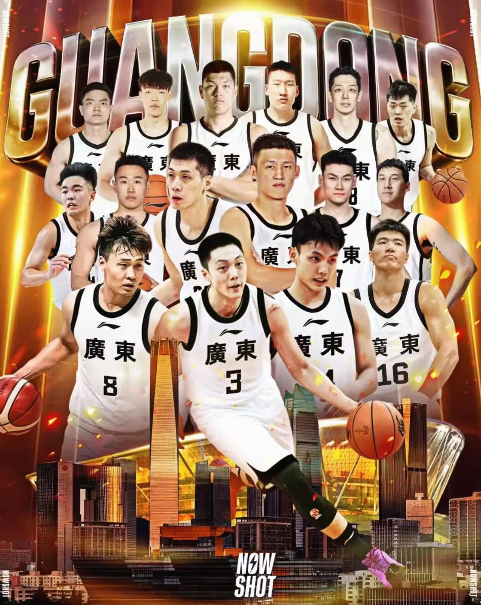 赵睿晒广东男篮全队海报深情告别：各自精彩，再无众神归位