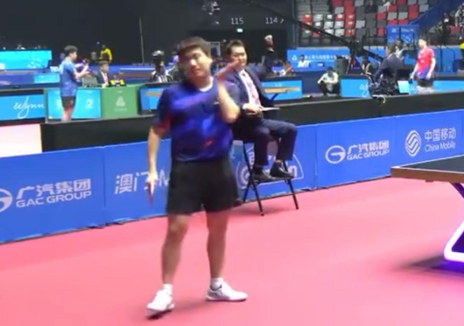 全运会乒乓球男单爆冷：前8种子半数出局，梁靖崑自扇耳光引热议