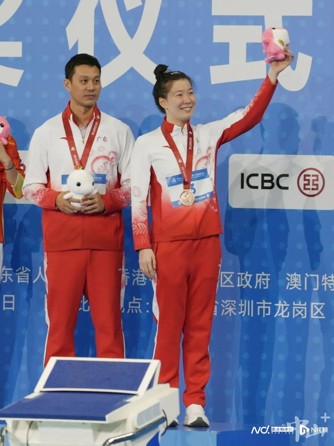 中山籍老将汪雪儿全运会女子100米仰泳勇夺铜牌