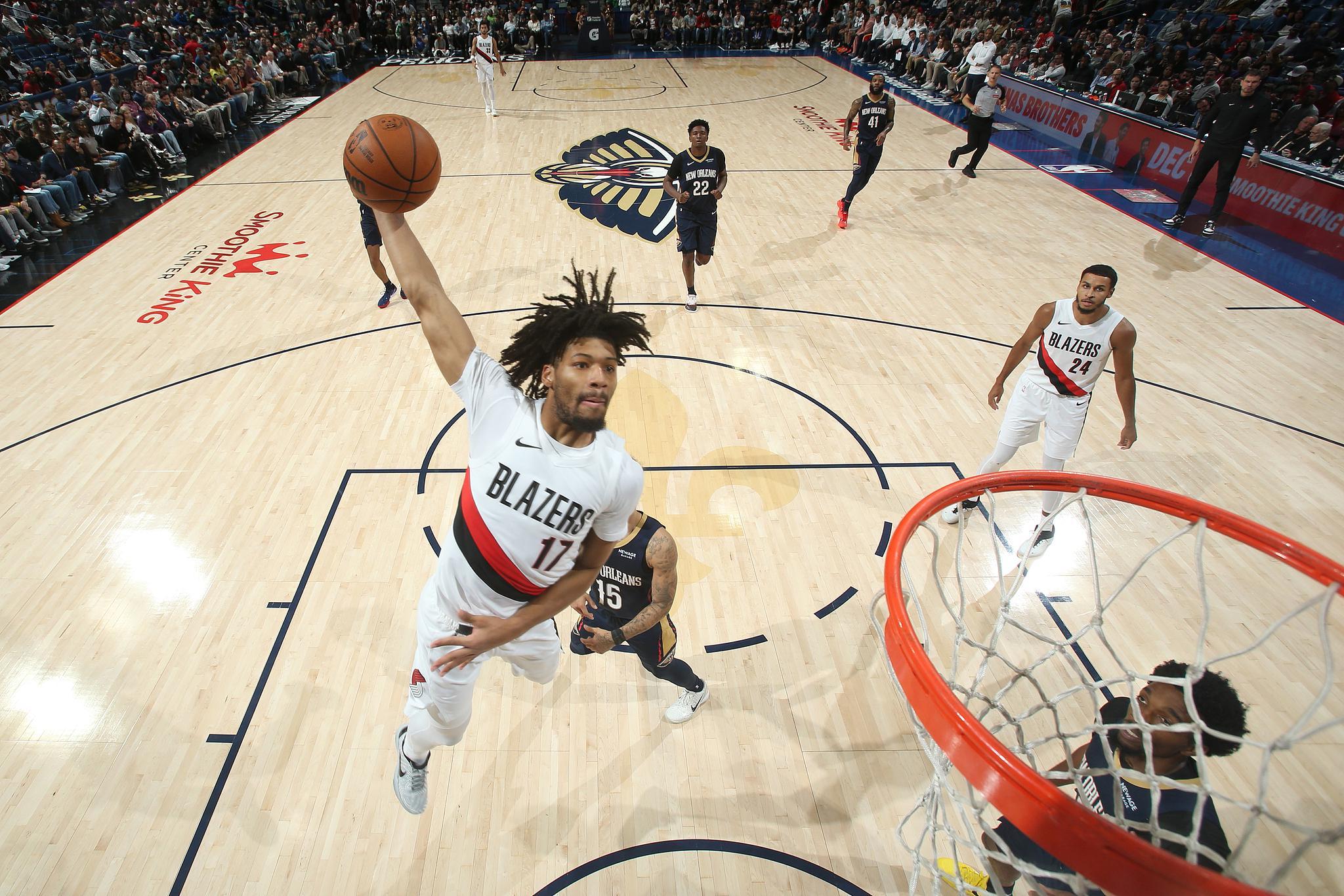 NBA常规赛：夏普35分开拓者胜鹈鹕，阿夫迪亚32分，杨瀚森未登场