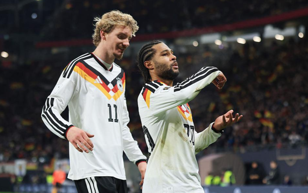 德国6-0大胜斯洛伐克，5连胜锁定小组头名直通2026世界杯