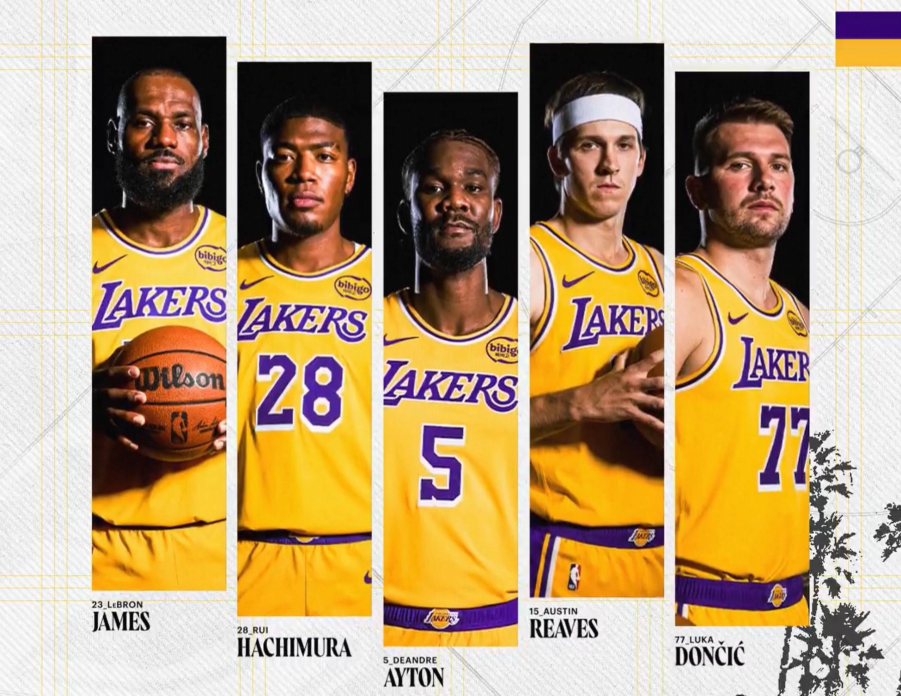 湖人首发阵容揭晓：詹姆斯复出，东契奇领衔豪华阵容迎战爵士