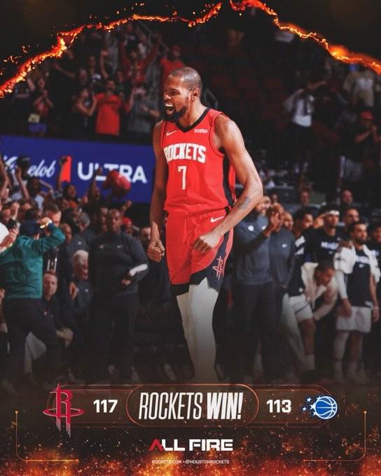 杜兰特创火箭队史：12场狂轰300分，效率惊人！