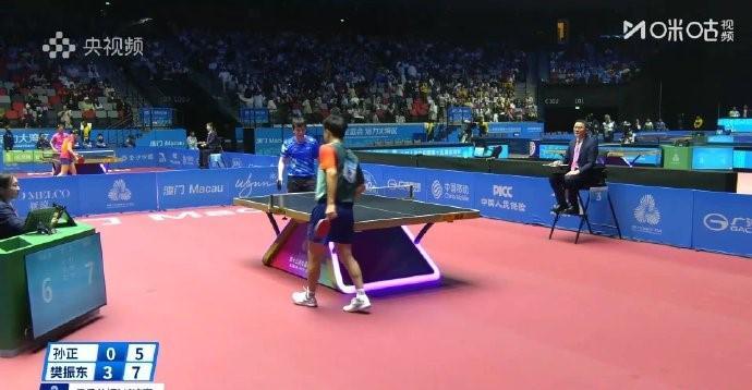 全运会乒乓球：樊振东4-0横扫孙正晋级四强，半决赛将迎强敌