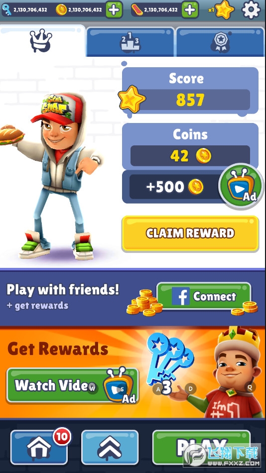 Subway Surf破解版无限金币钥匙英文版