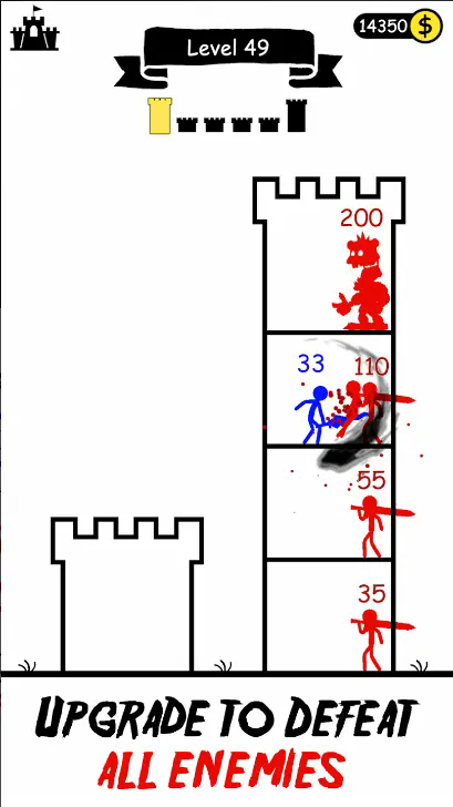 火柴人英雄塔防免广告无限金币版