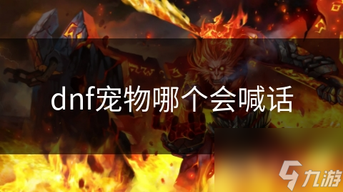 dnf宠物哪个会喊话