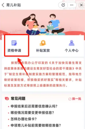 资格申请界面