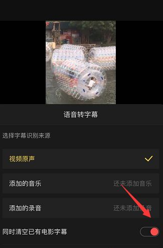 快影字幕识别界面
