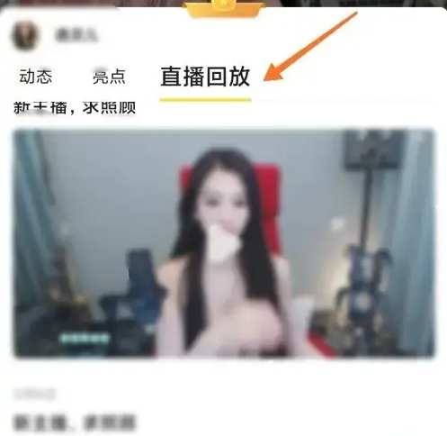 YY直播回放播放界面