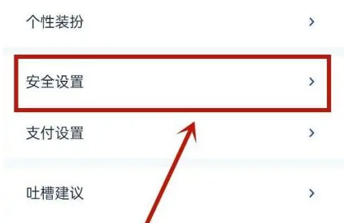 安全设置入口