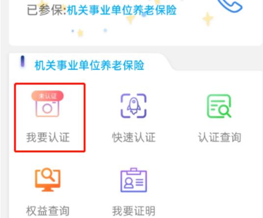 我要认证选项
