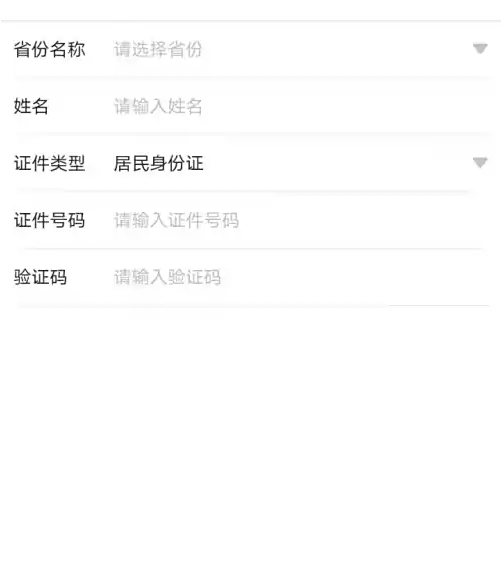 个人信息填写界面