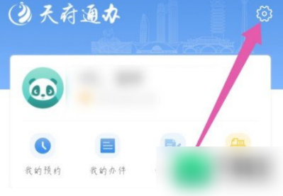 天府通办设置入口