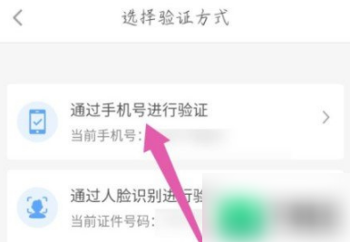 验证方式选择