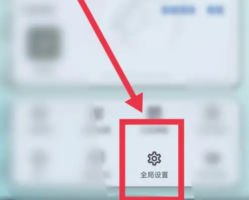 全局设置入口