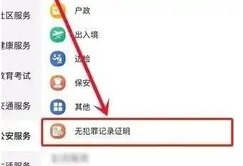 无犯罪记录证明申请页面
